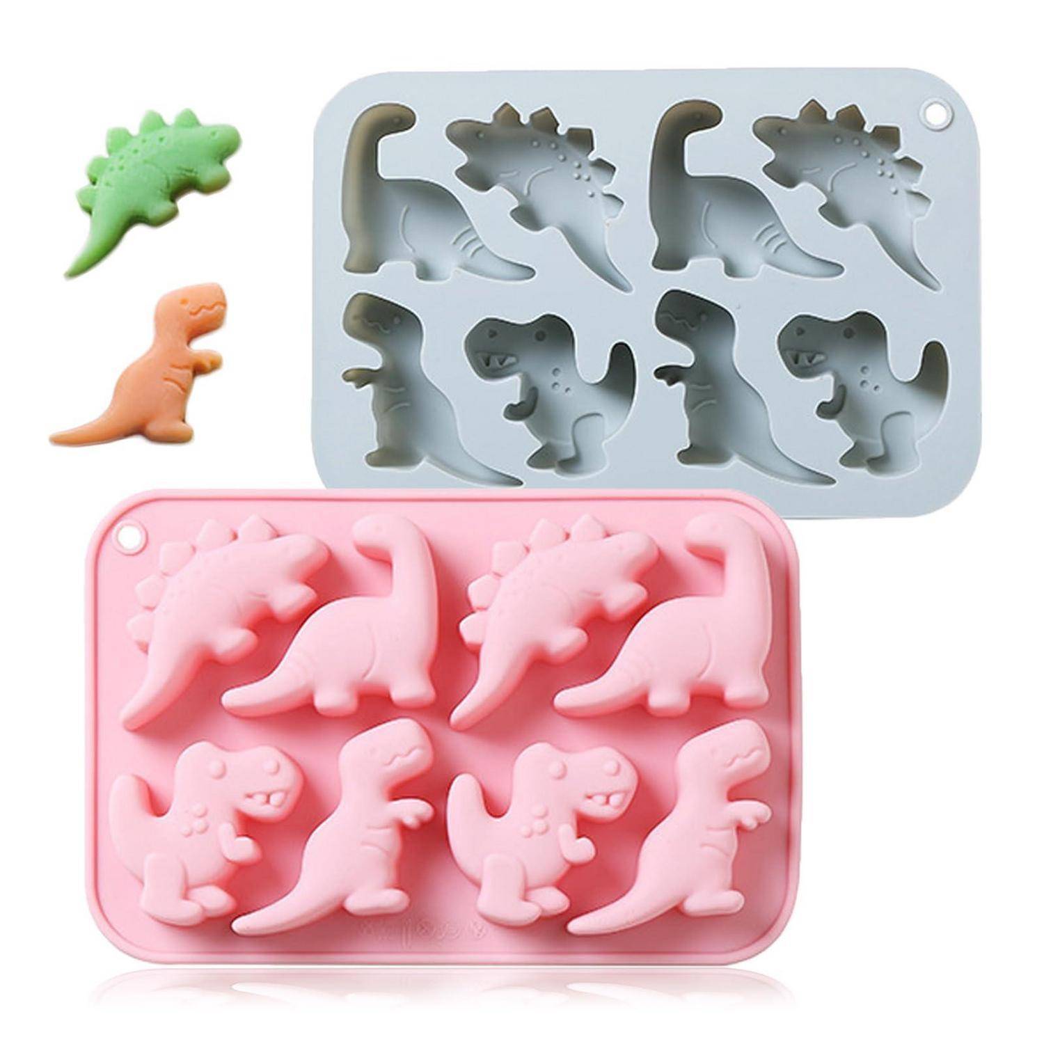 Silikonform Dinosaurier 8er 2er Set