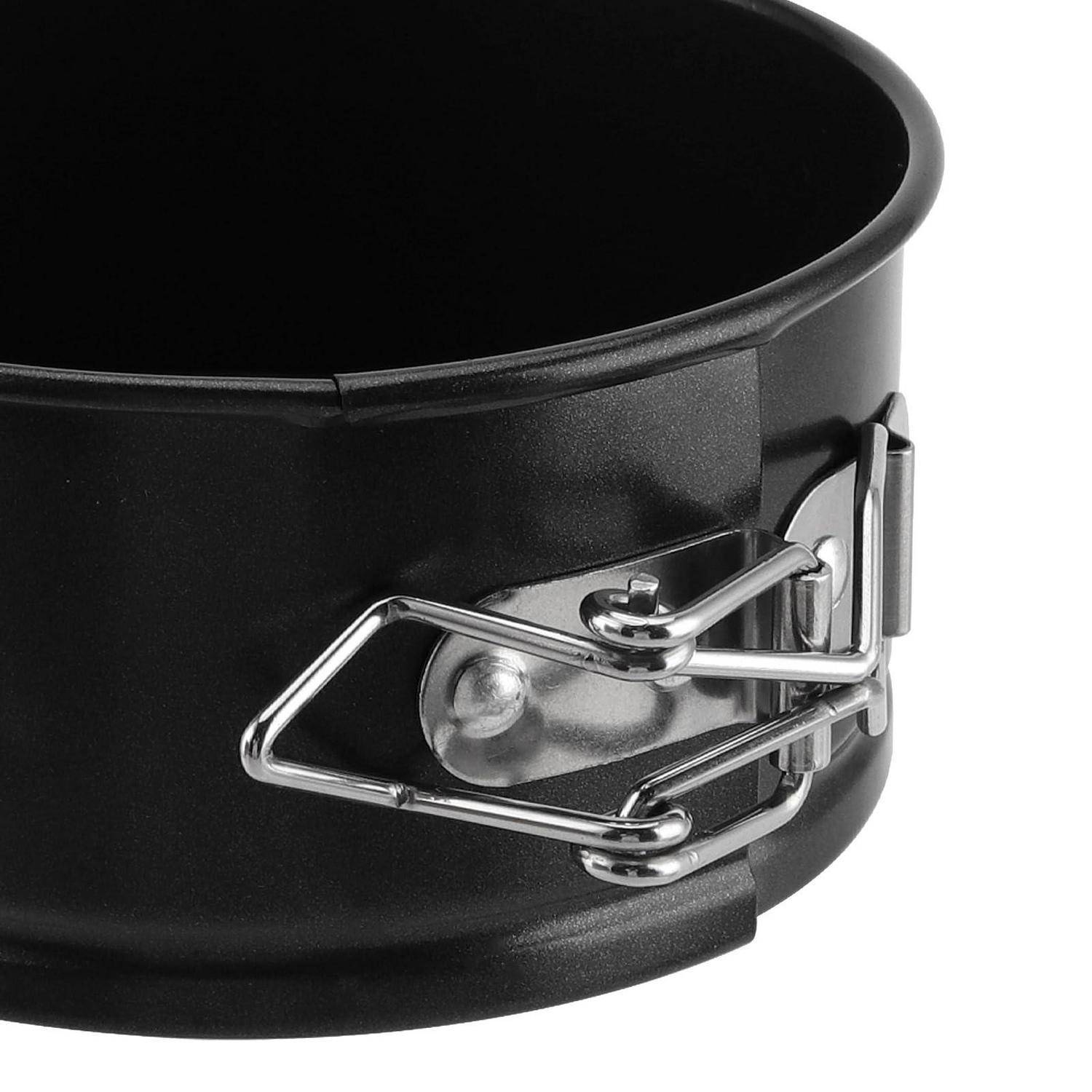 KEILEOHO 8x Mini Springform 11cm Schwarz mit abnehmbarem Boden
