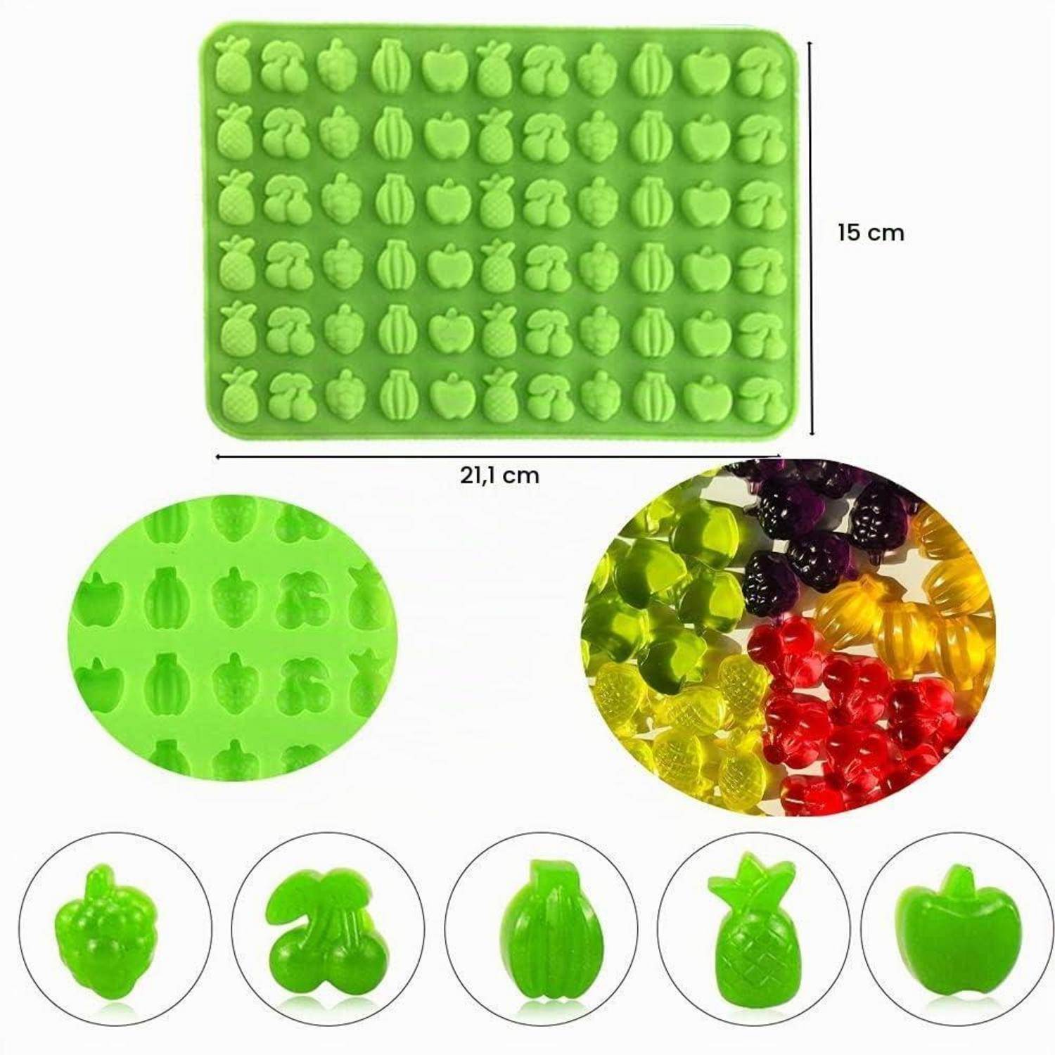 3er-Pack Mini-Silikonformen mit Tropfer für Süßigkeiten, Schokolade