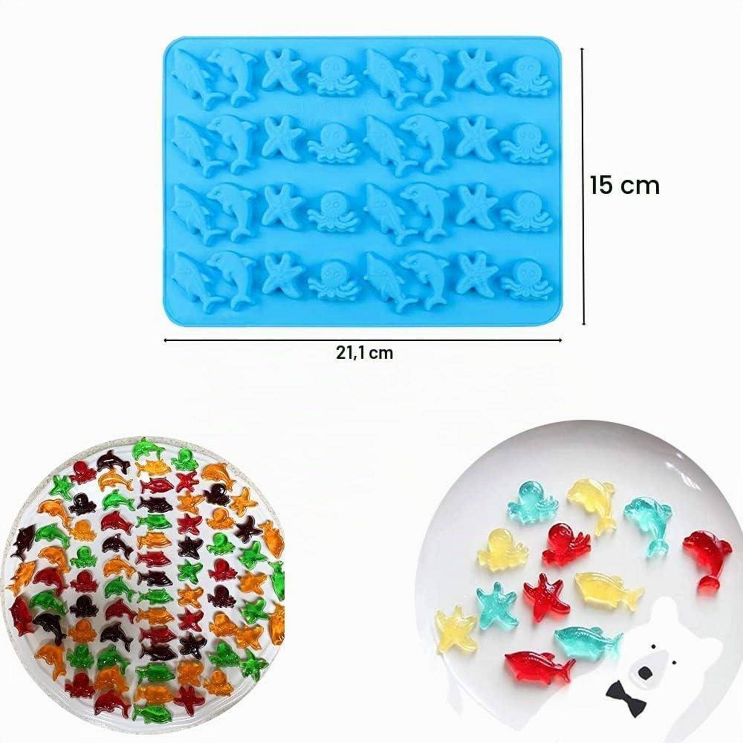 3er-Pack Mini-Silikonformen mit Tropfer für Süßigkeiten, Schokolade