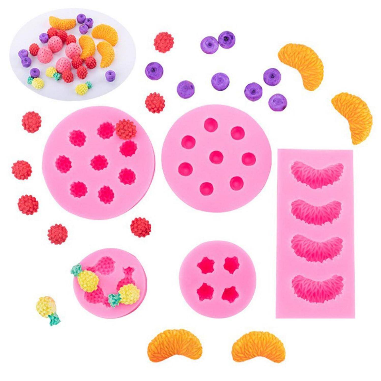 Illustriertes Konzept der sensorischen Formen von Zitrusfrüchten, mit bunten strukturierten Stücken, die in beschrifteten Abschnitten auf rosa Kreisen und einem rosa Panel angeordnet sind.