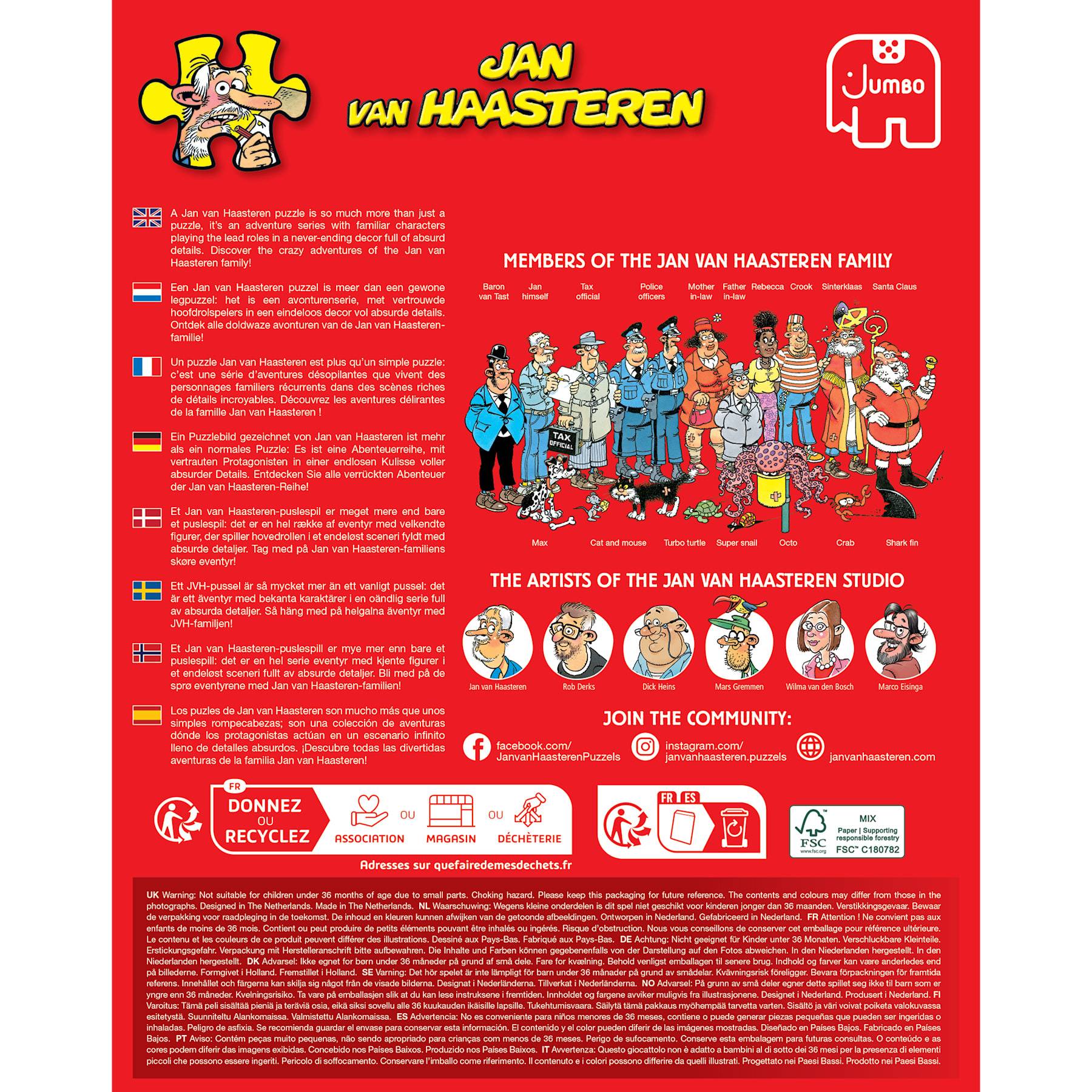 Jan van Haasteren - Ein Hundeleben 500 Teile Puzzle
