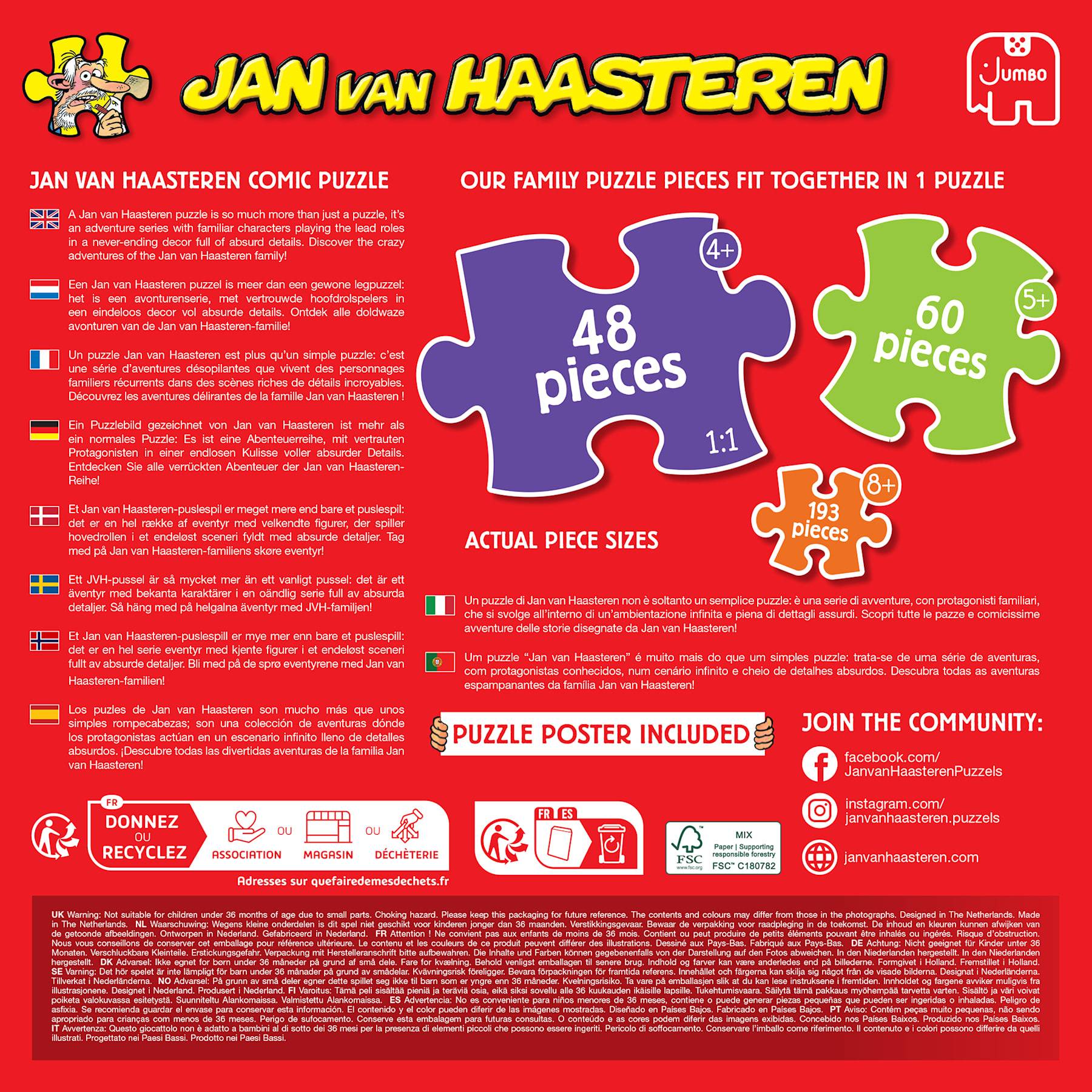 Jan van Haasteren Family - Der Spielplatz - 300 Teile Puzzles
