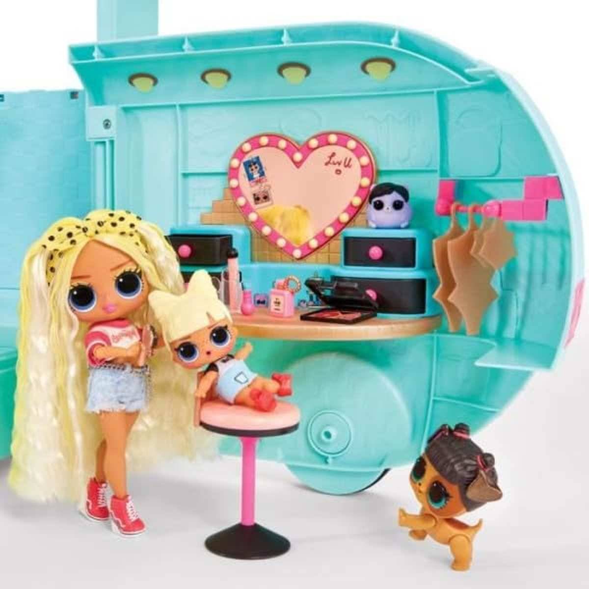 L.O.L. Surprise OMG Glam N’ Go Camper Playset 4-in-1 Spielset Pool Wasserrutsche