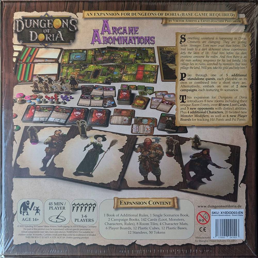 Xploding 10 Games Dungeons of Doria Arcane Abominiations (EN) - Expansion