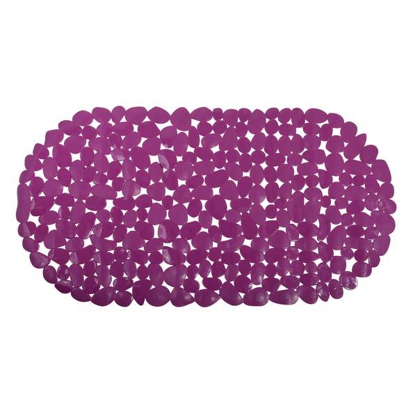 Violales Oval aus vielen kleinen gerundeten Formen auf weißem Hintergrund.