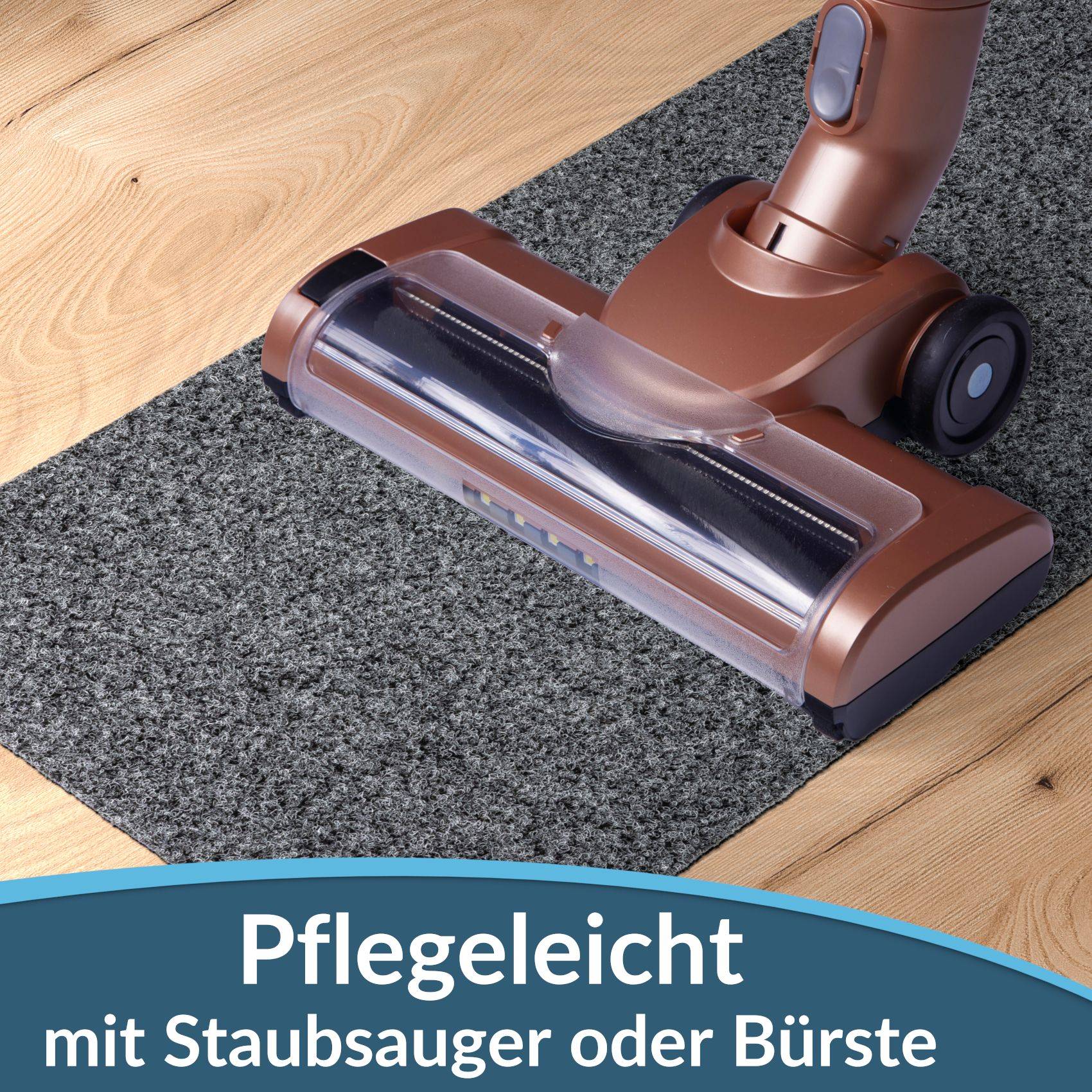 Pflegeleicht mit Staubsauger oder Bürste.