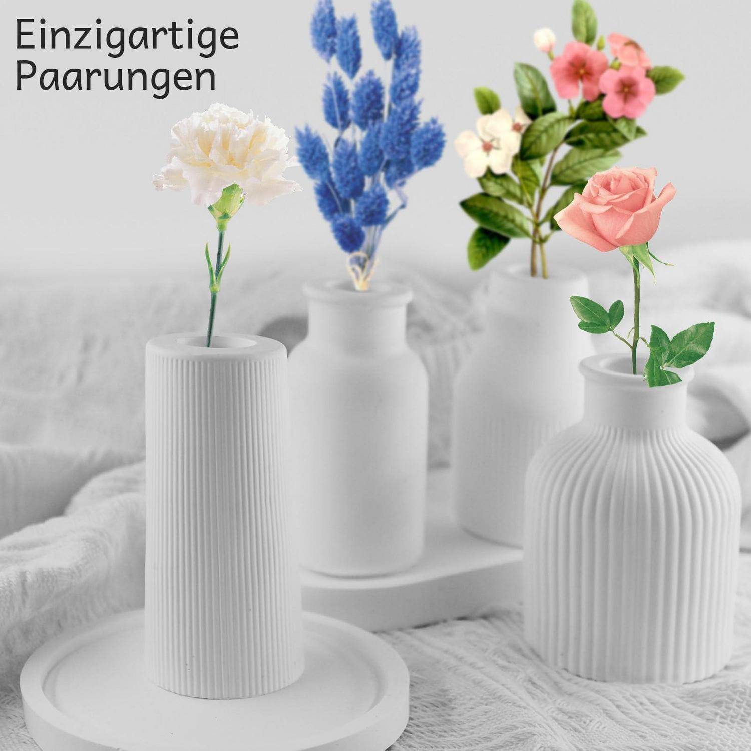 6tlg Silikonform Set für Harzvasen und Blumentöpfe