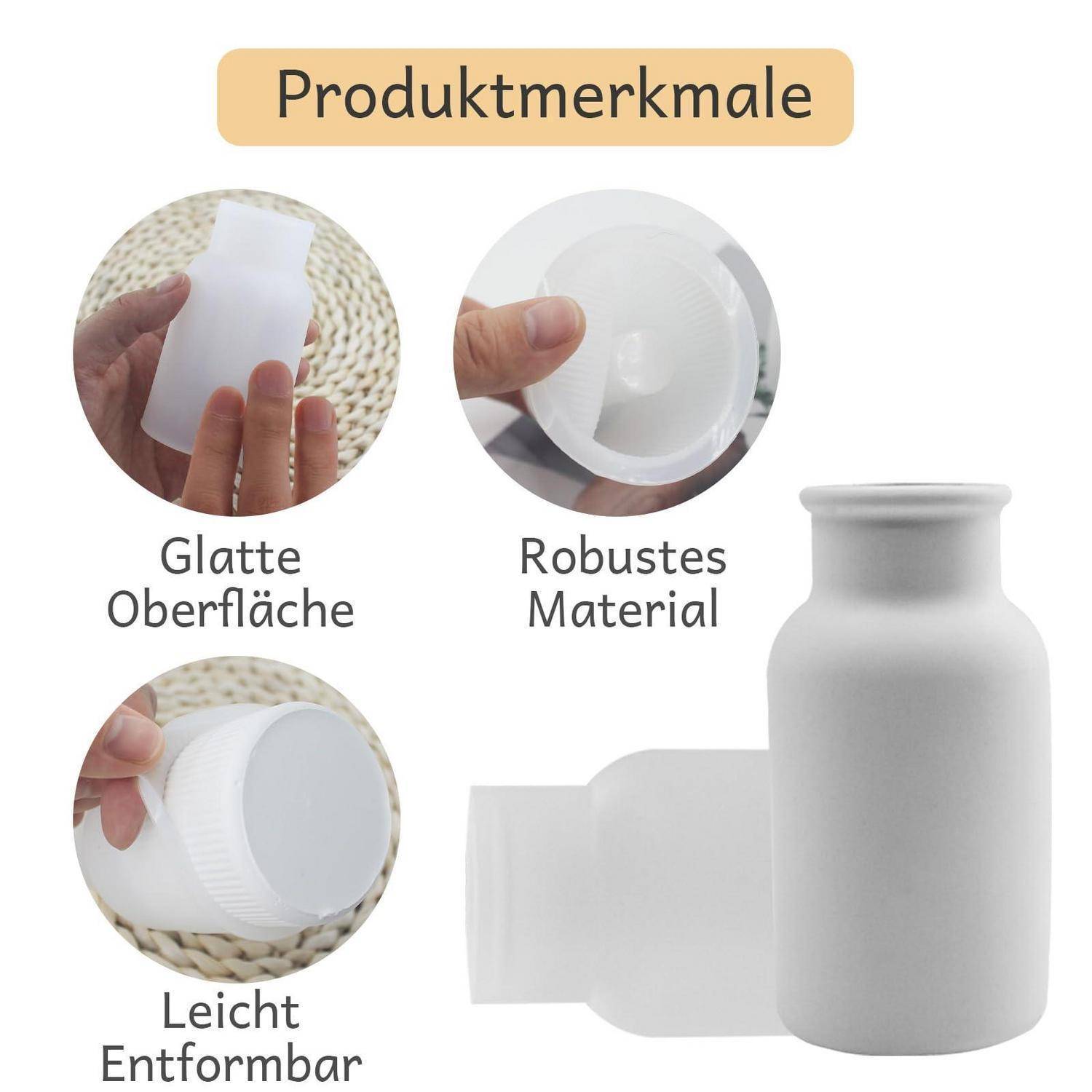 6tlg Silikonform Set für Harzvasen und Blumentöpfe