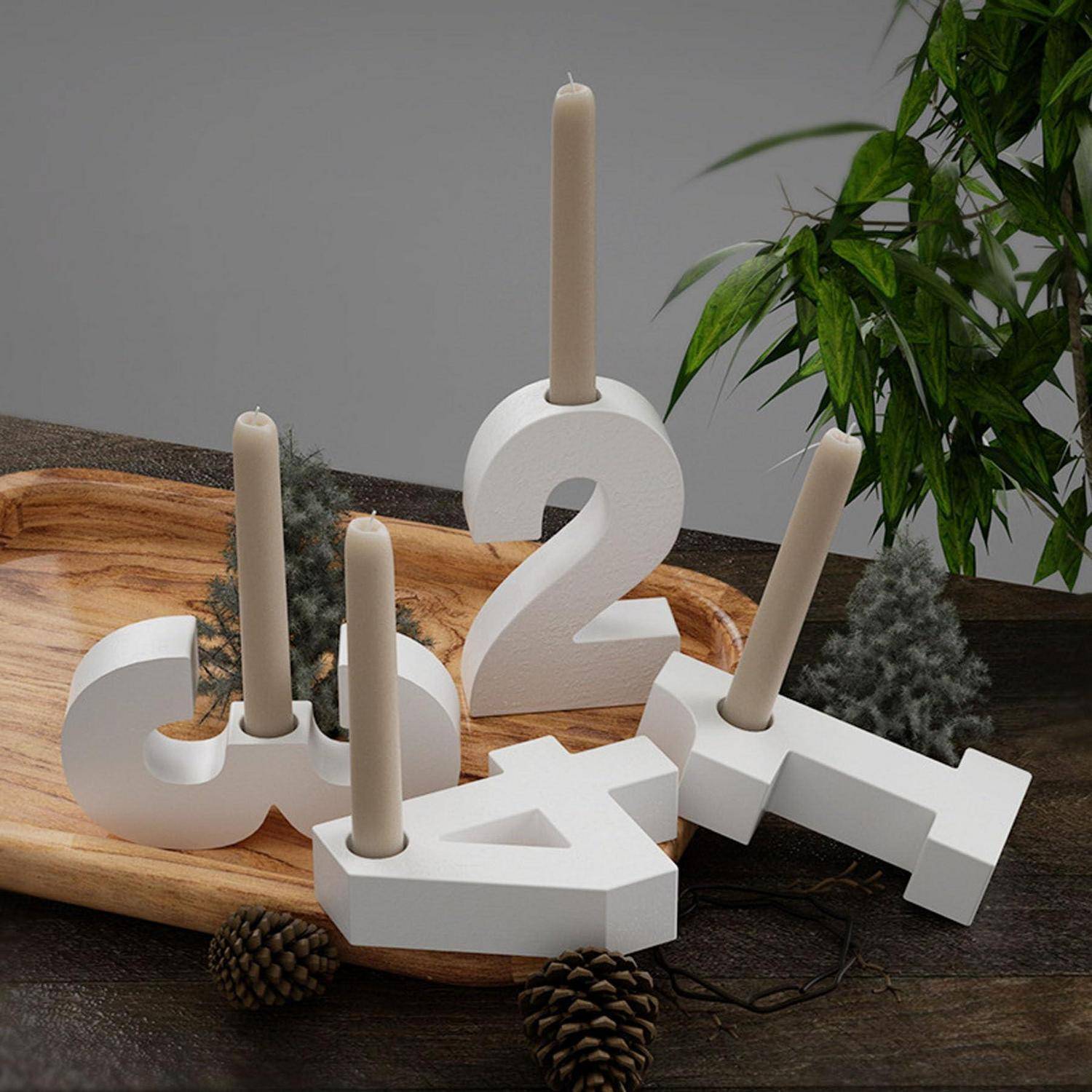 Silikonform Buchstaben Briefe für Harz Gießen, Epoxidharz Kerzen