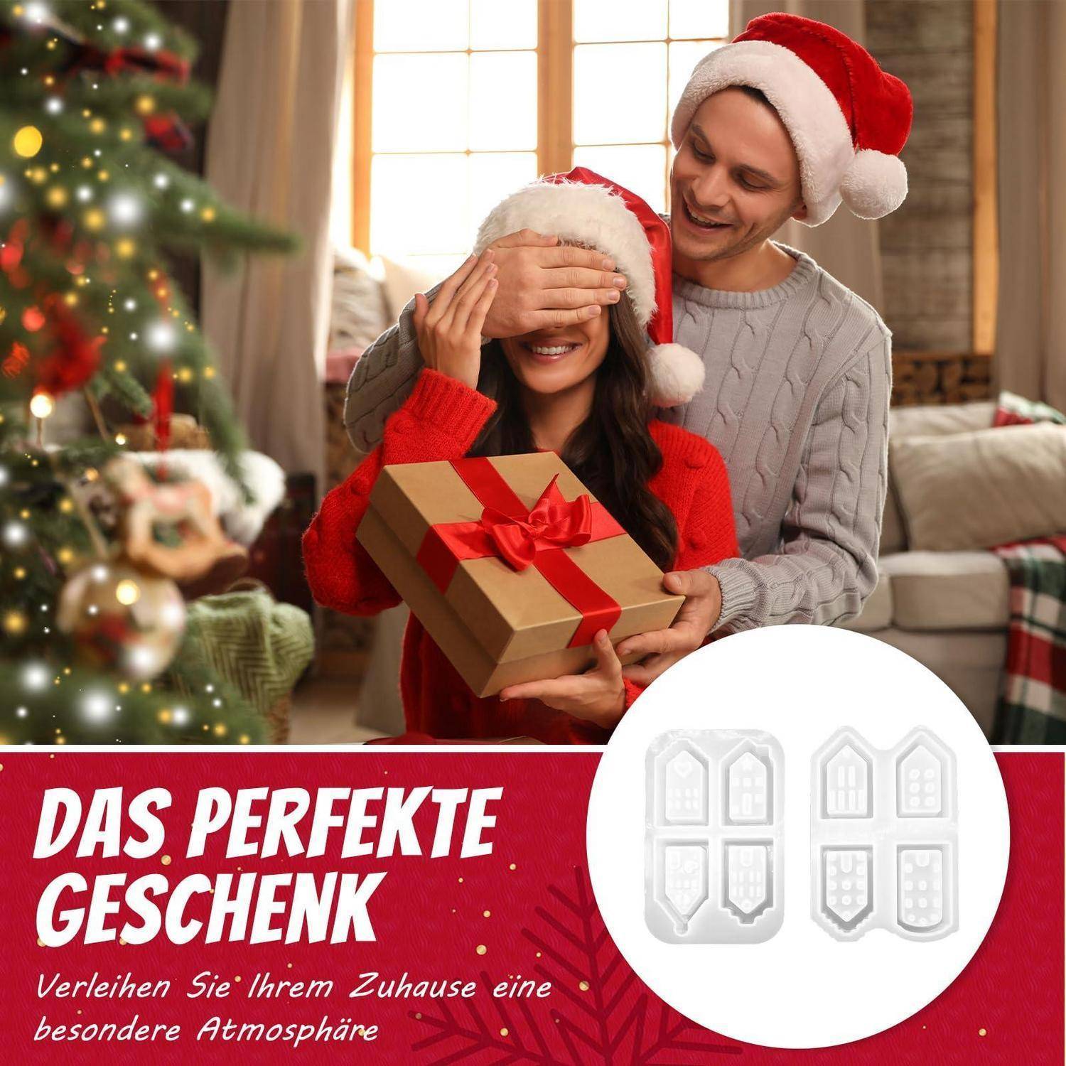 Silikonformen Gießformen Häuser 8 Stück