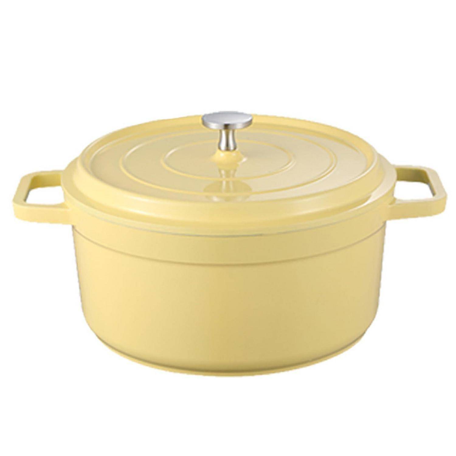 Emaille Brotbacktopf Schmortopf 2.75L Gelb