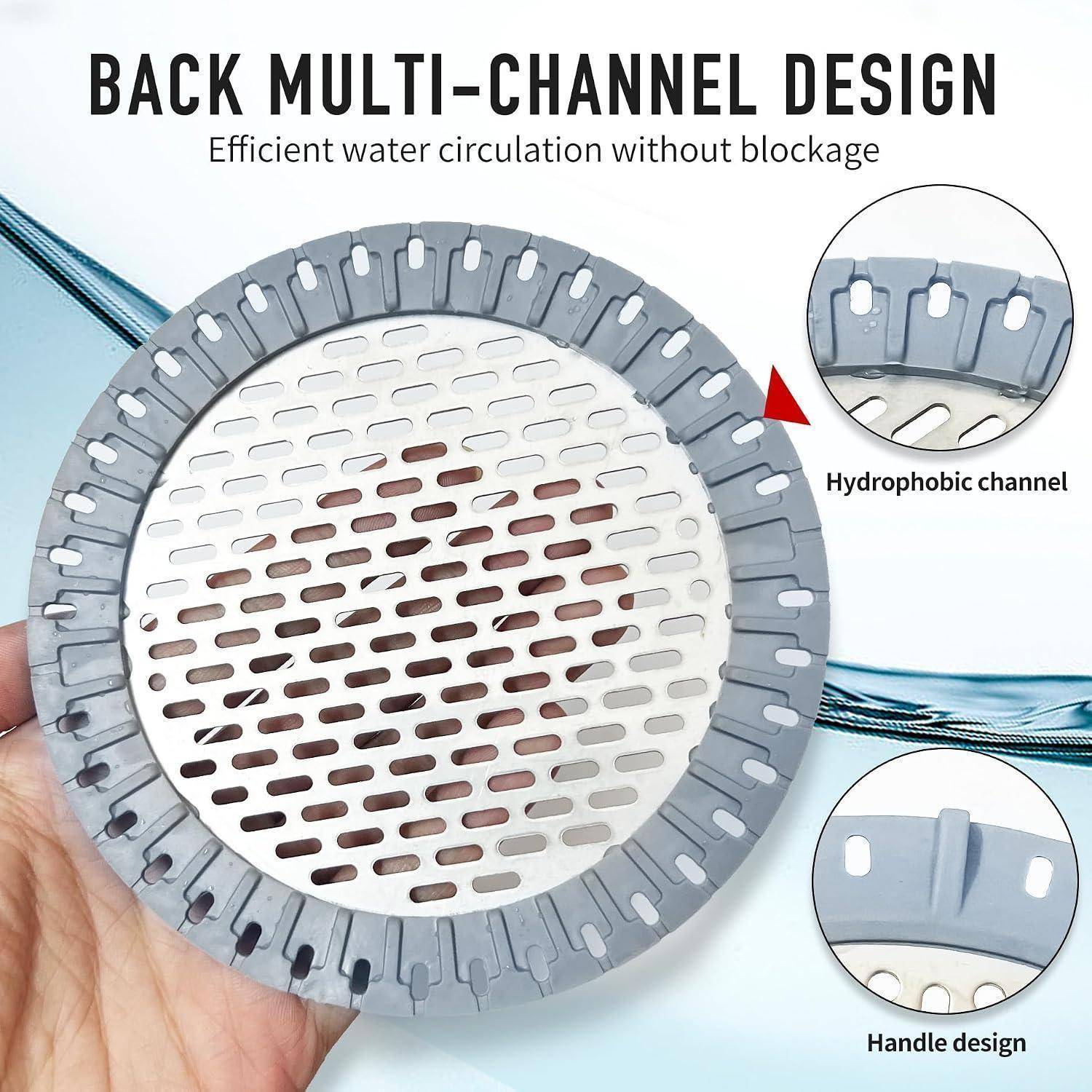 Abflusssieb Edelstahl 12,5cm für Dusche Wanne Küche