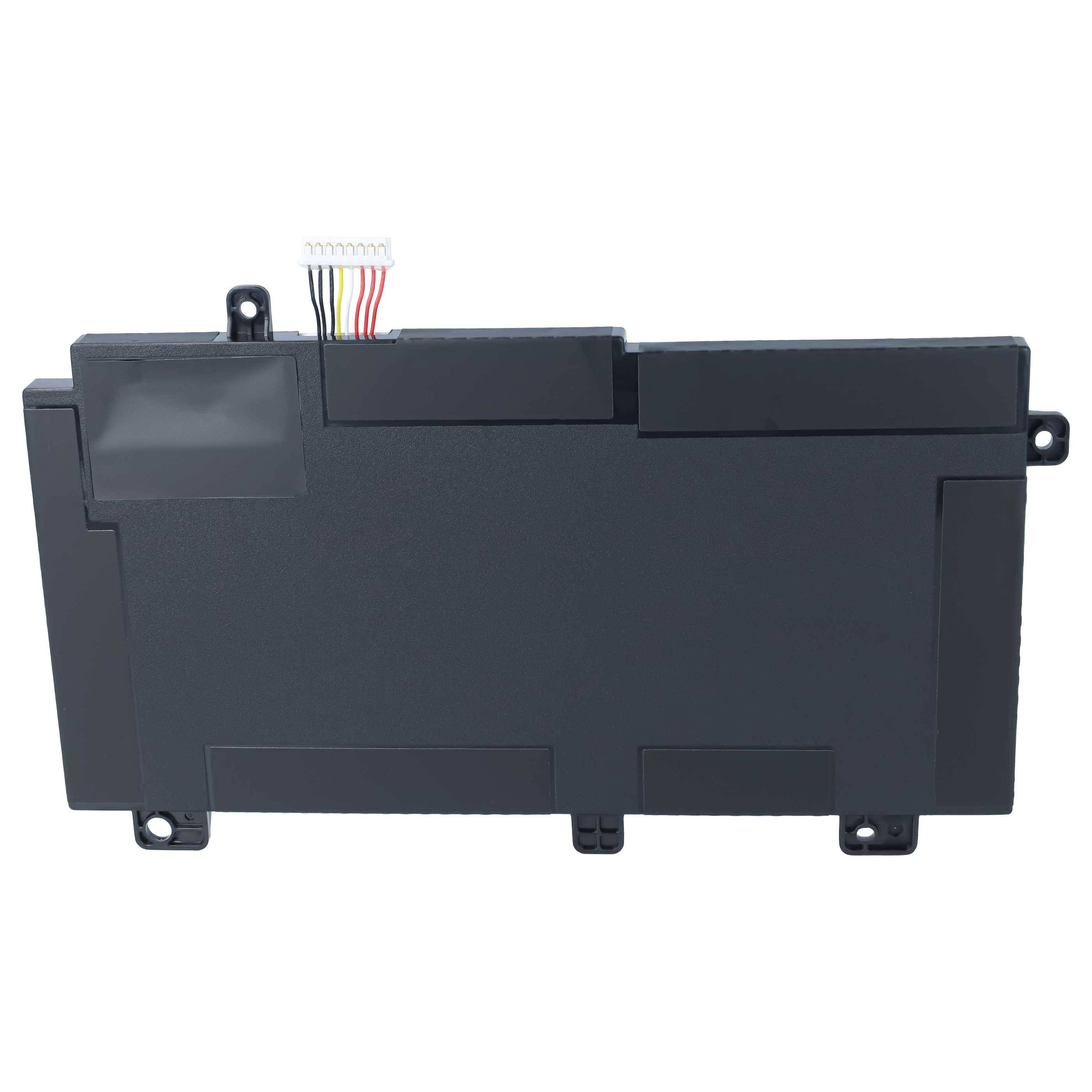 Schwarzes rechteckiges elektronisches Batteriepack mit kleinem Mehrfach-Stecker und Befestigungslaschen, dargestellt auf einfachem weißem Hintergrund.