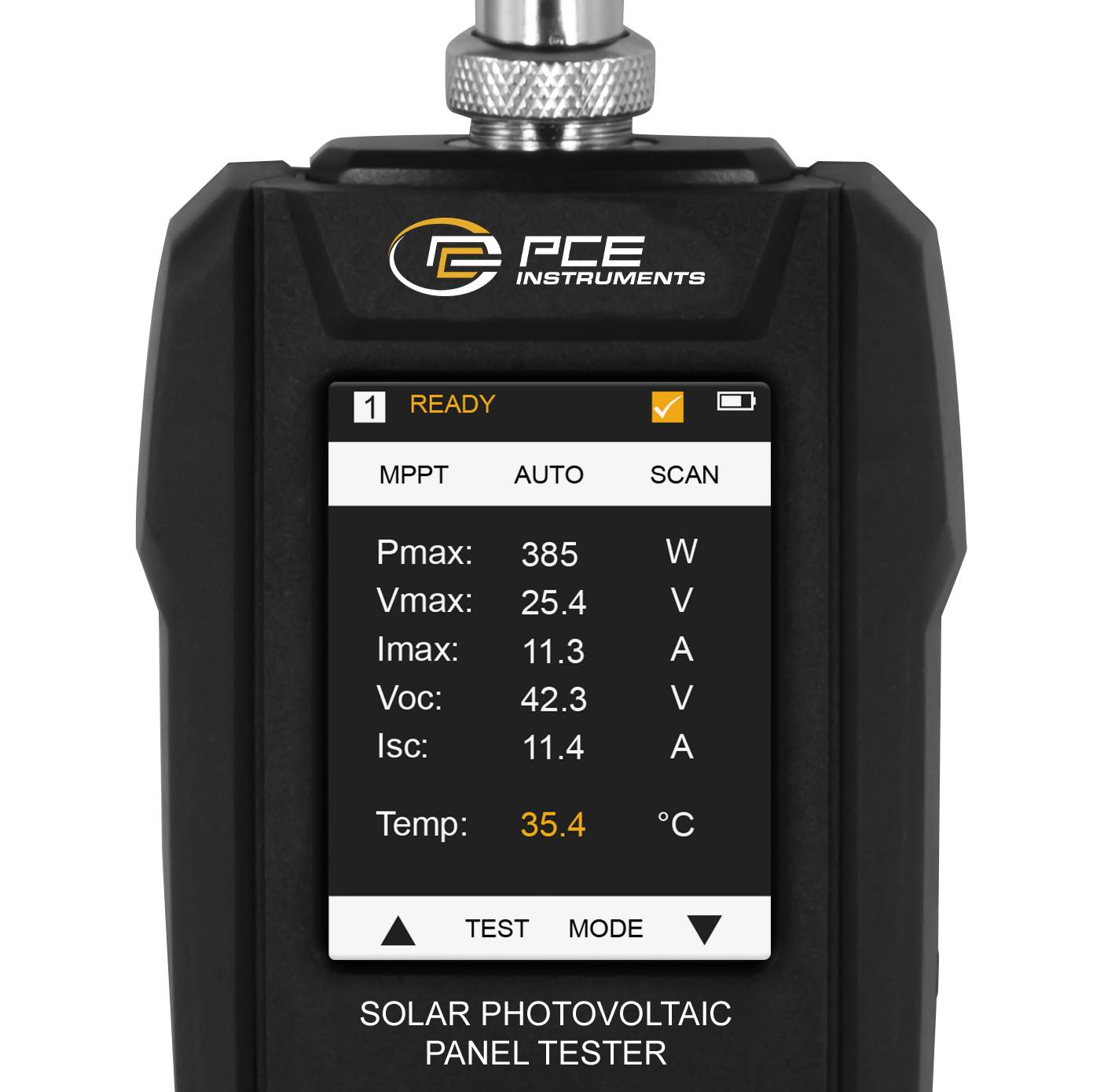 PCE Instruments Solarpanel-Messgerät PCE-SPM 5 mit I-V/P-V-Kennlinienmessung |Voc 0 … 60 V |Isc 0 … 30 A |Pmax 0 … 800 W