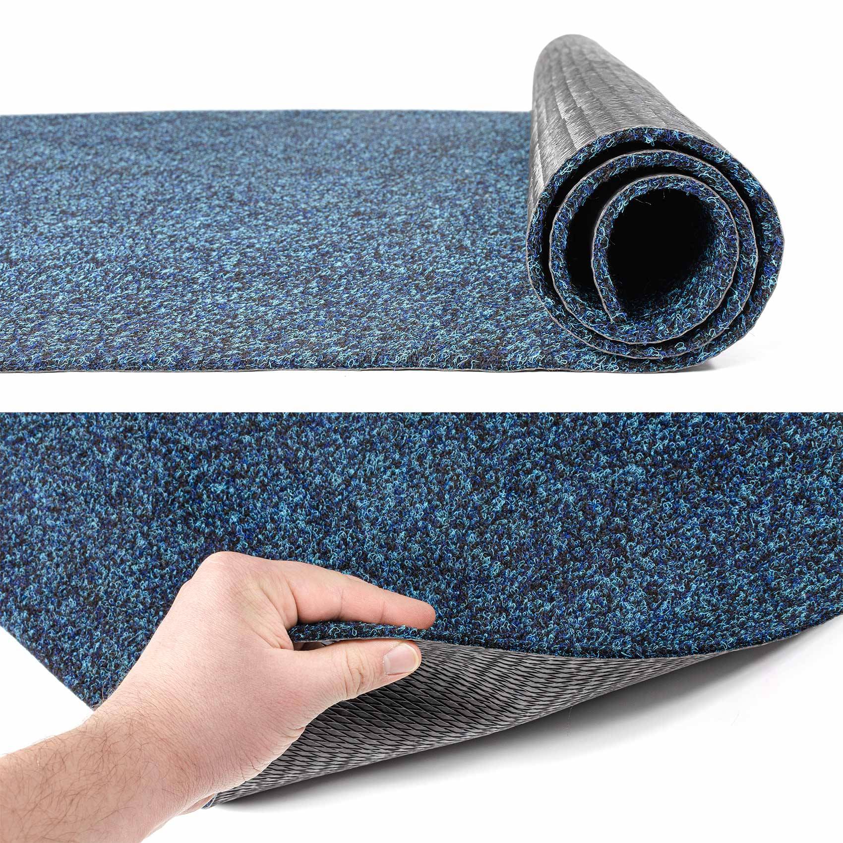 ANRO POET Läufer Blau 100 x 200 cm Meterware Läufer fürs Wohnzimmer