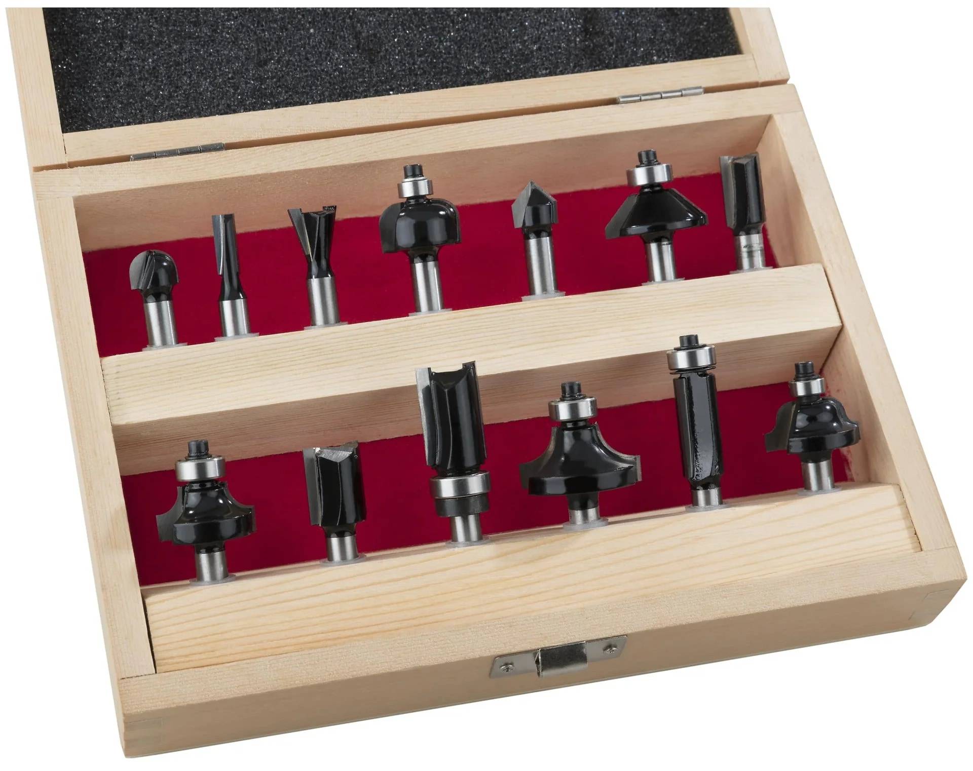 HM Fräsersatz 13-teilig (Oberfräsen) 8mm Schaft