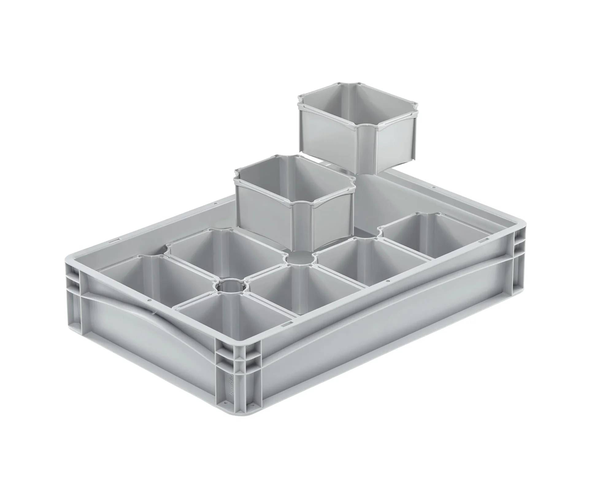 Eurobox Einsatzkasten grau 1/8