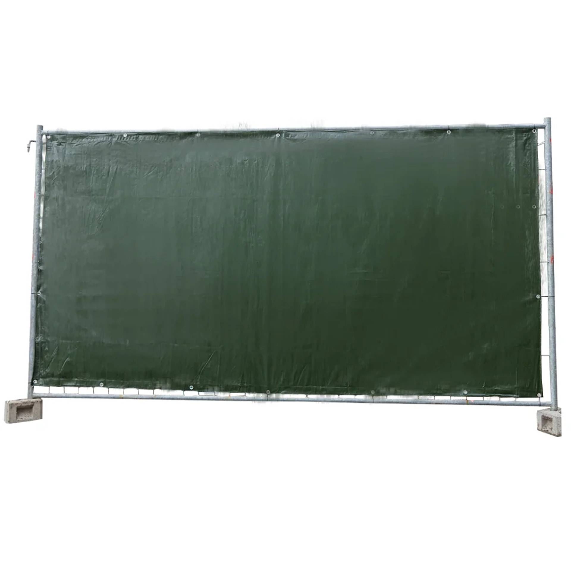 1 Stück Bauzaunplane 160g/m² grün PE 1 76m x 3 41m