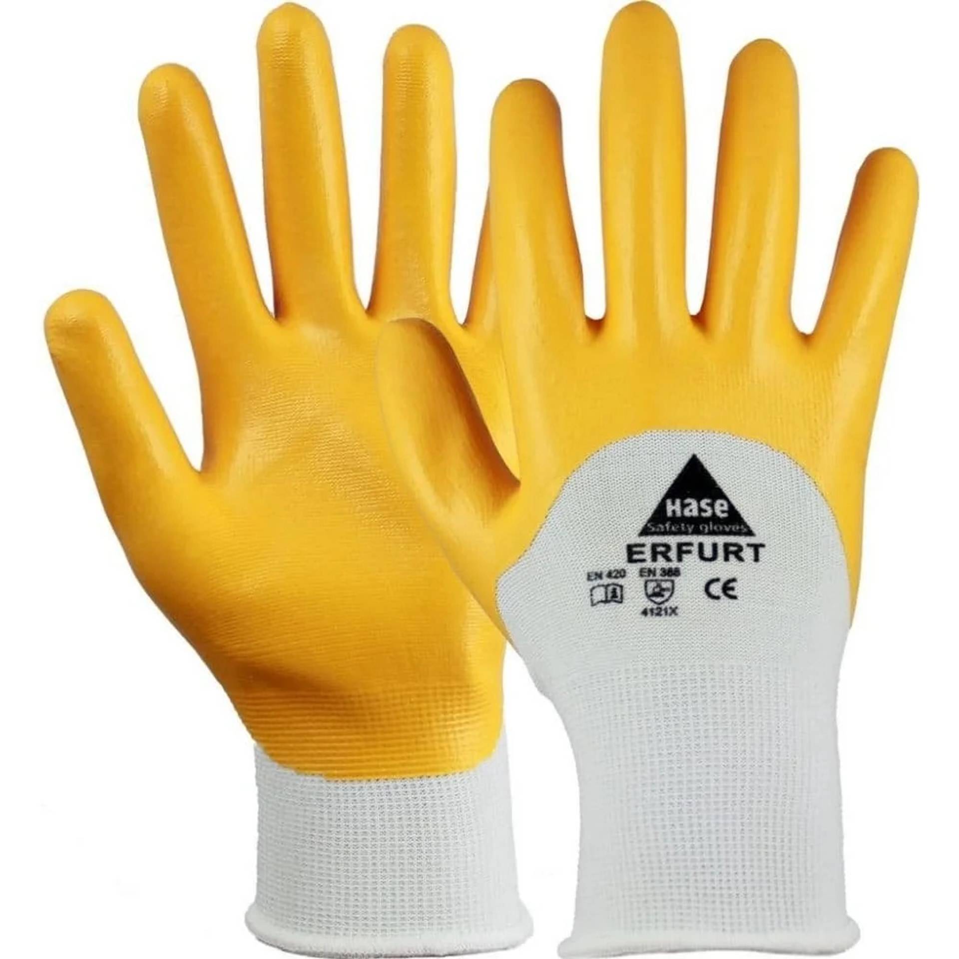Arbeitshandschuhe Nitril Gr. 12 gelb