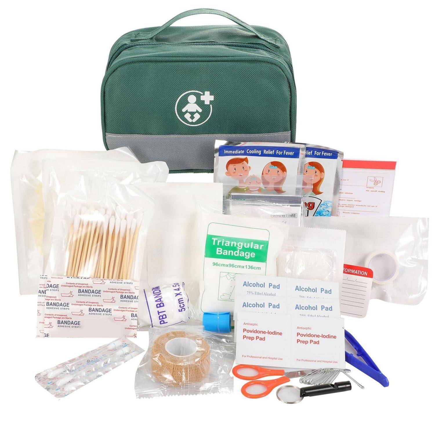 Erste Hilfe Set 98 Teile Notfalltasche für Haus, Auto, Reise, Sport