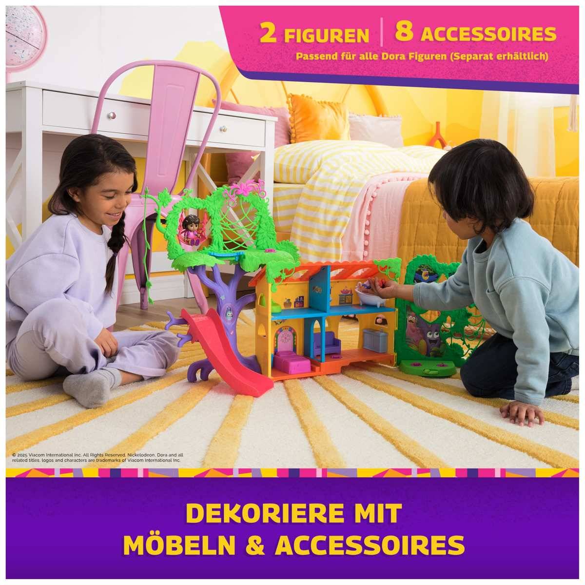 Dora Regenwald Casita Spielset 2 Figuren Accessoires 2 Songs + Effekten 3+