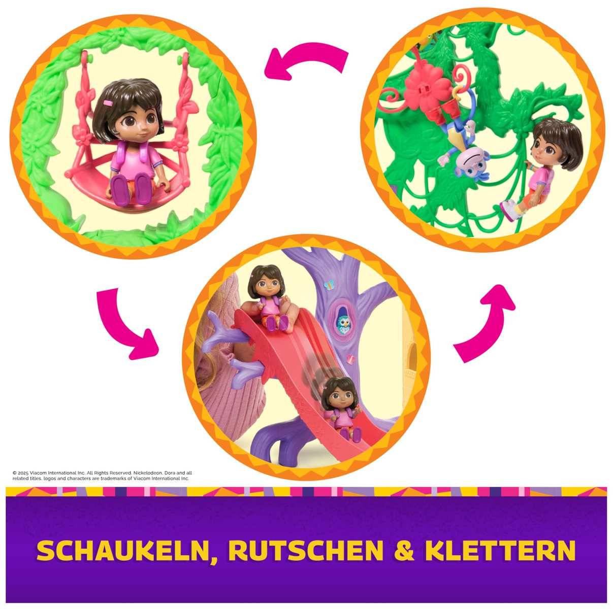 Dora Regenwald Casita Spielset 2 Figuren Accessoires 2 Songs + Effekten 3+