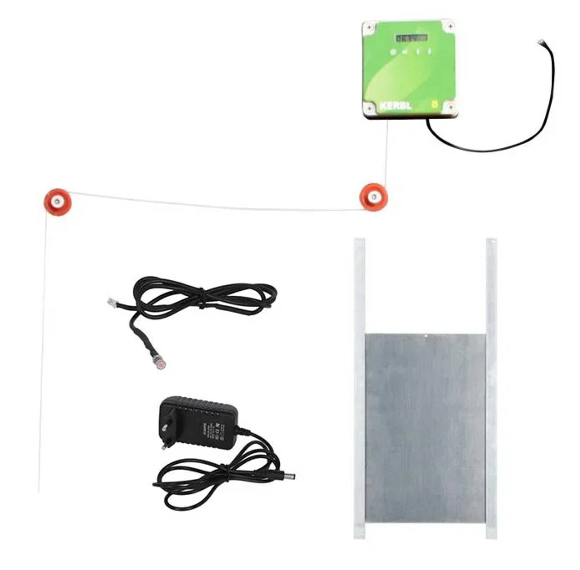 Automatische Hühnertür Komplett-Set inklusive Schiebetür 43 x 40cm