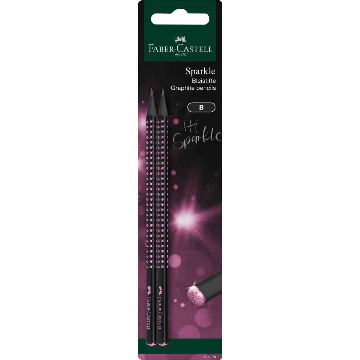FABER-CASTELL Bleistiftset Sparkle Midnight BK 2BS Multimedia-Technik Bleistifte
