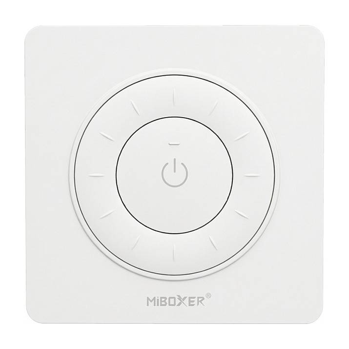 LED Fernbedienung Rotating Wheel Remote 2,4GHz (w) dual white (CCT) runde Ecken *Milight/Miboxer* &