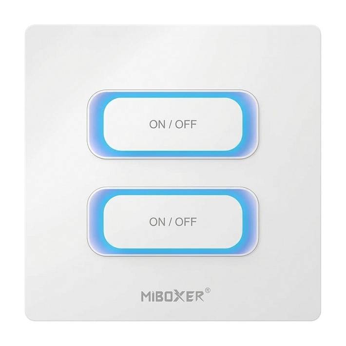 LED Fernbedienung 2 Gang Smart Switch 2,4GHz Bewegungssensor + Dimm *Milight/Miboxer* (w) Baumarkt &