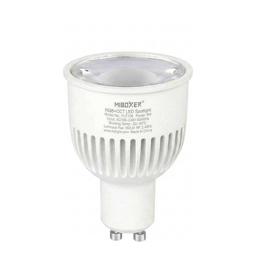 LED Retrofit GU10 6W RGB-WW (RGB-CCT) Spot *Milight/Miboxer* Baumarkt & Garten Beleuchtung