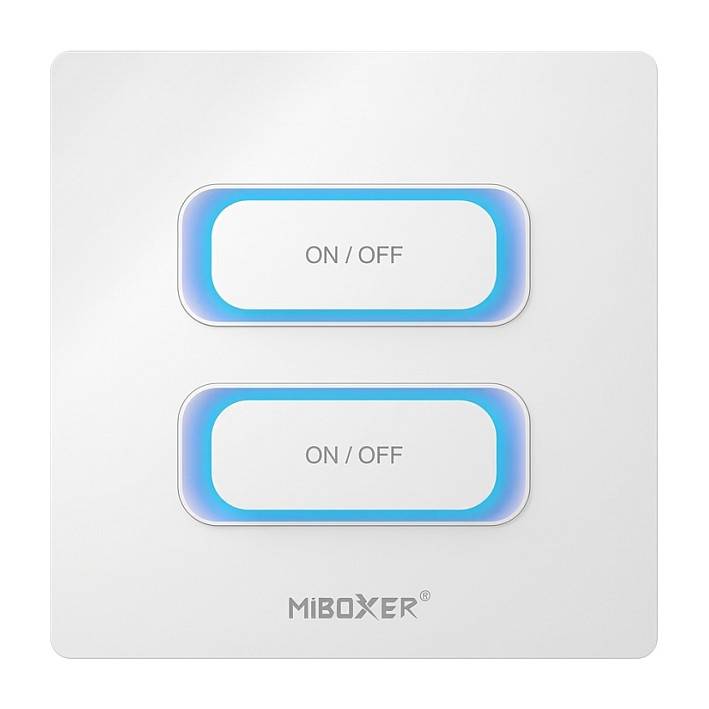 LED Fernbedienung 2 Gang Smart Switch Wifi + 2,4GHz Bewegungssensor + Dimm *Milight/Miboxer* (w) & &