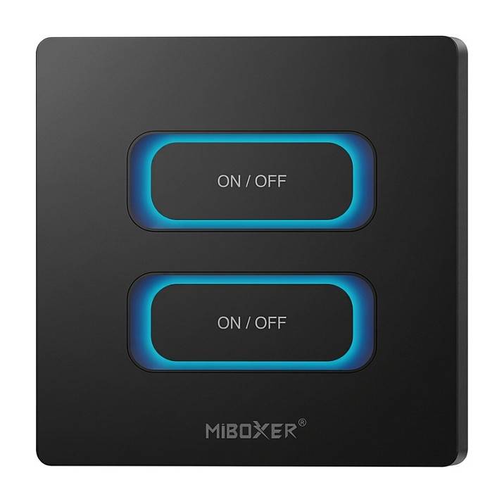 LED Fernbedienung 2 Gang Smart Switch Zigbee 3.0 + 2,4GHz Bewegungssensor + Dimm *Milight/Miboxer* &