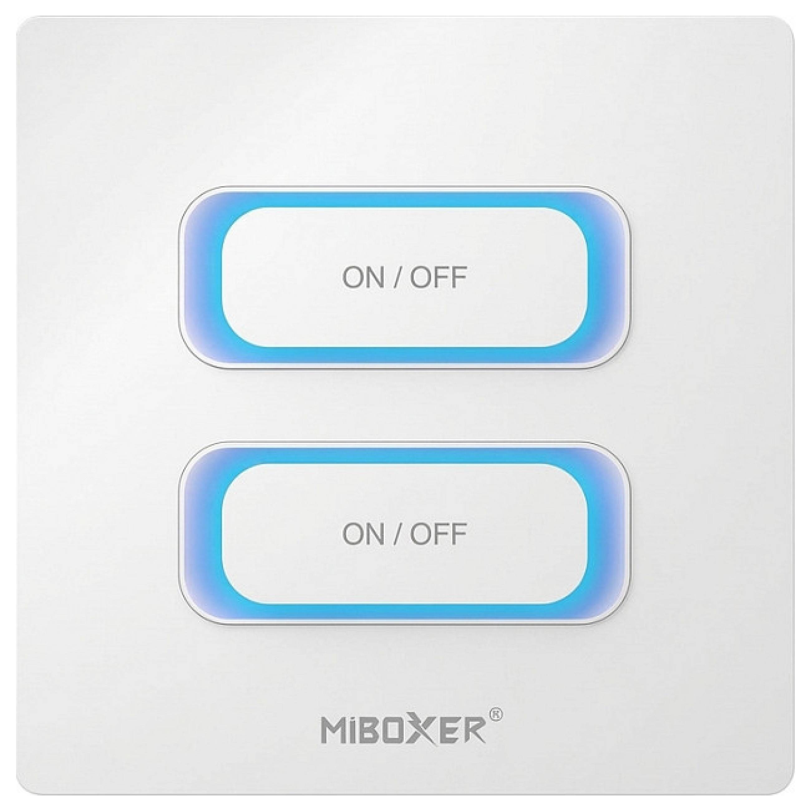LED Fernbedienung 2 Gang Smart Switch Zigbee 3.0 + 2,4GHz Bewegungssensor + Dimm *Milight/Miboxer* &