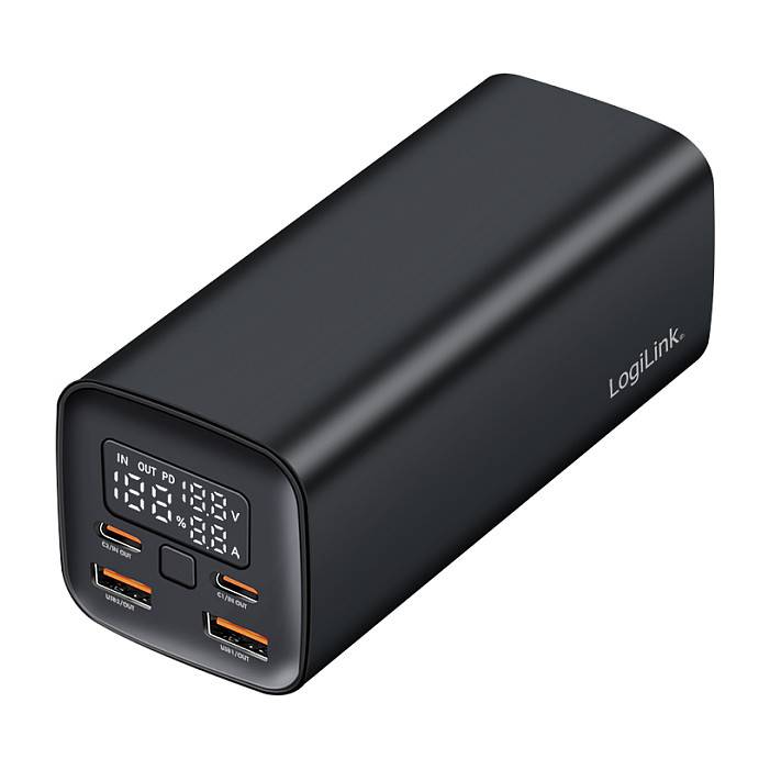 Logilink Mobile Power Bank, 20.000 mAh, PD 65 W, black Energie & USV Powerbanks