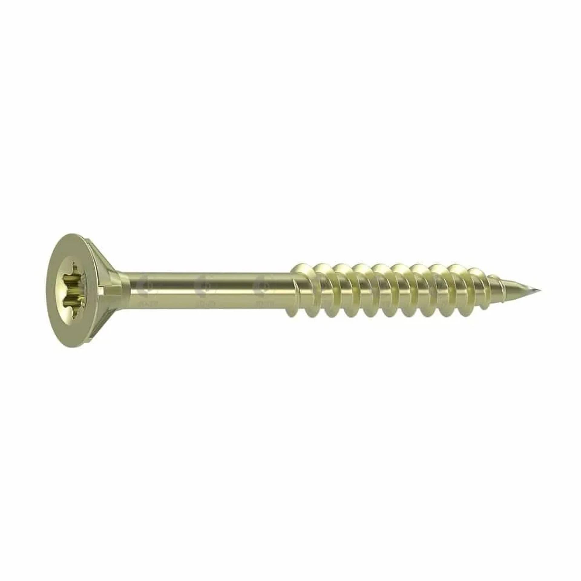 Spanplattenschrauben 4 5 x 80 mm 200 Stück Senkkopf Teilgewinde Fräsrippen