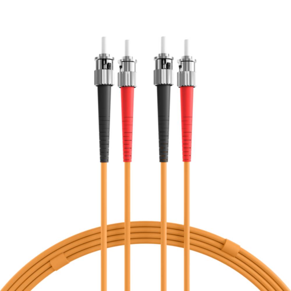 Glasfaser Patchkabel Duplex ST-ST OM1, 10m LSZH 3mm orange - 1 VPE = 5 Stï¿½ck OM1