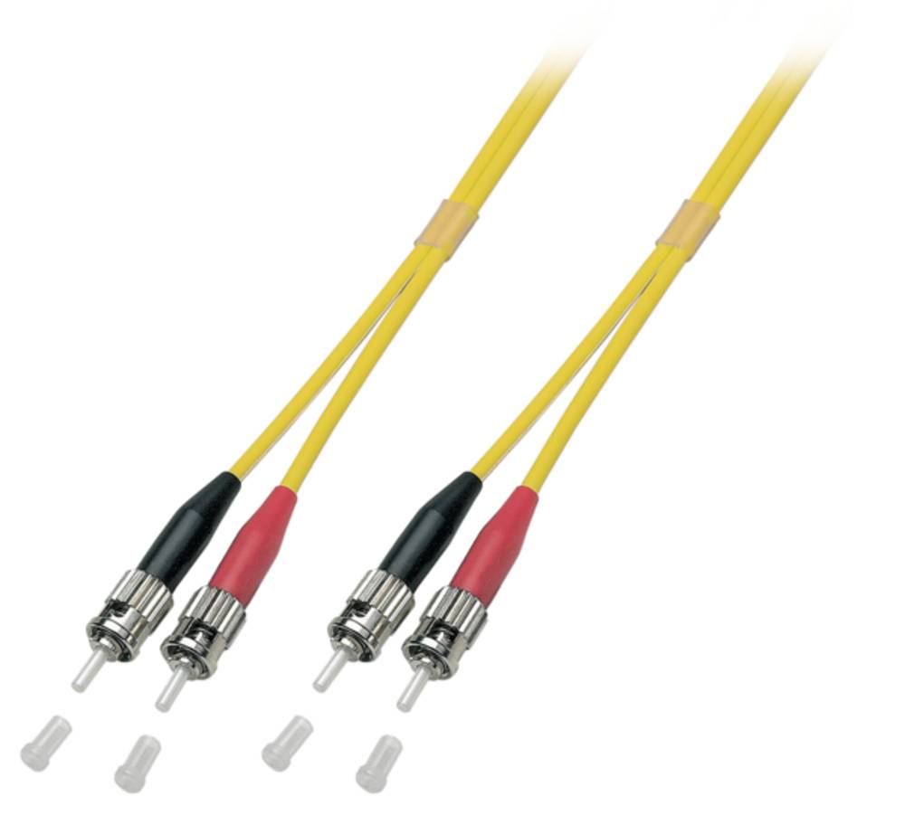 Glasfaser Patchkabel Duplex ST-ST OS2 G652D, 5m LSZH 3mm gelb - 1 VPE = 30 Stï¿½ck OS2