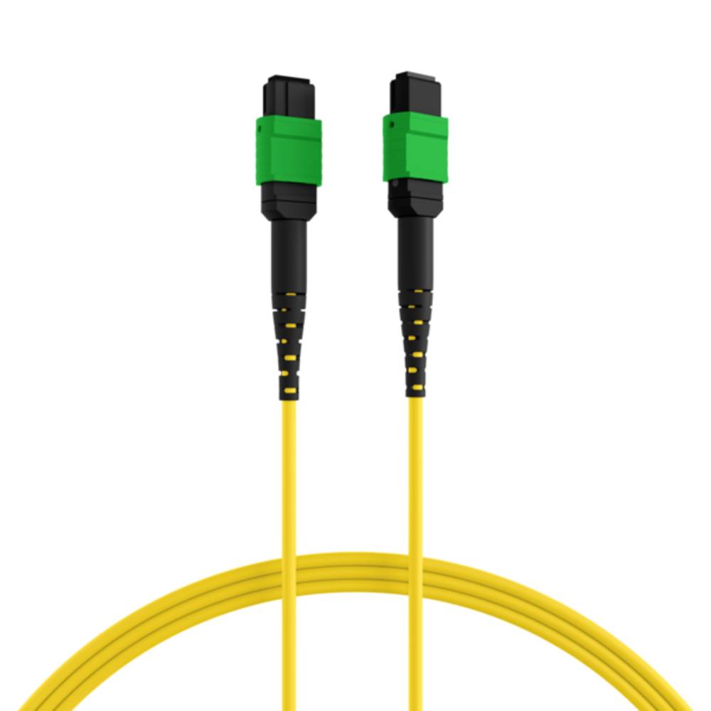 MPO / MTP MTP®/APC(F)-MTP®/APC(F) Patchkabel OS2 12 Fasern, Typ A LSZH gelb 10m - 1 VPE = 5 MPO /