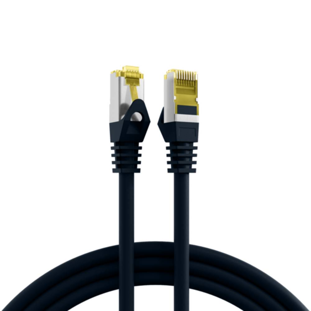 Patchkabel RJ45 Cat.6A S/FTP LSZH, Cat.7 Rohkabel schwarz 25m - 1 VPE = 5 Stï¿½ck