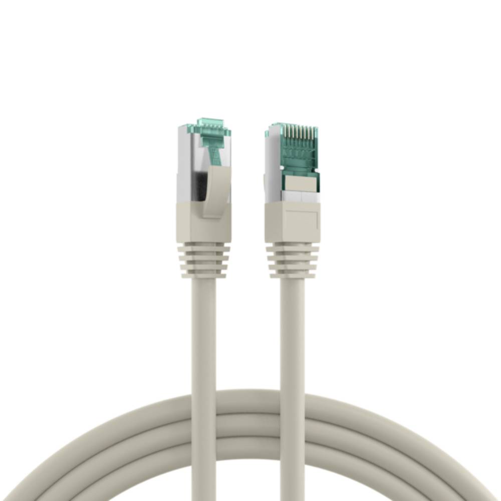 Patchkabel RJ45 Cat.6A S/FTP LSZH, grau 10m - 1 VPE = 5 Stï¿½ck Kupferverkabelung