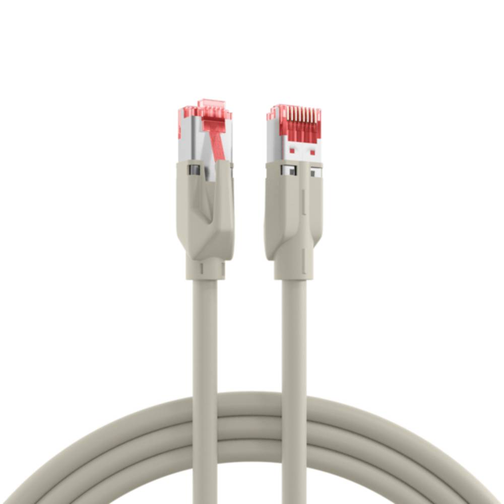 Patchkabel RJ45 Cat.6A S/FTP LSZH, Dätwyler 7702 TM21 grau 0,5m - 1 VPE = 5 Stï¿½ck