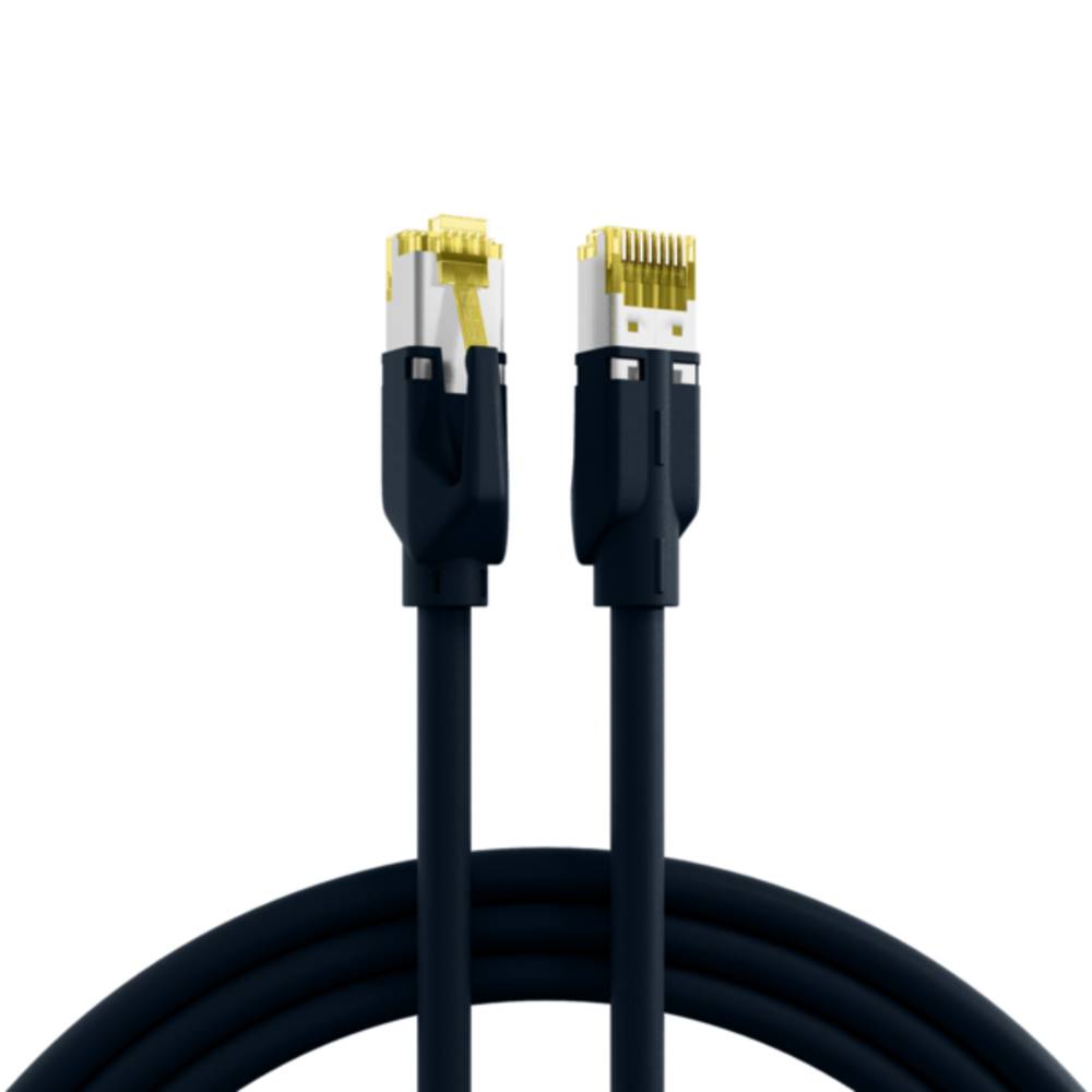 Patchkabel RJ45 Cat.6A S/FTP LSZH, Dätwyler 7702 TM31 schwarz 3m - 1 VPE = 5 Stï¿½ck