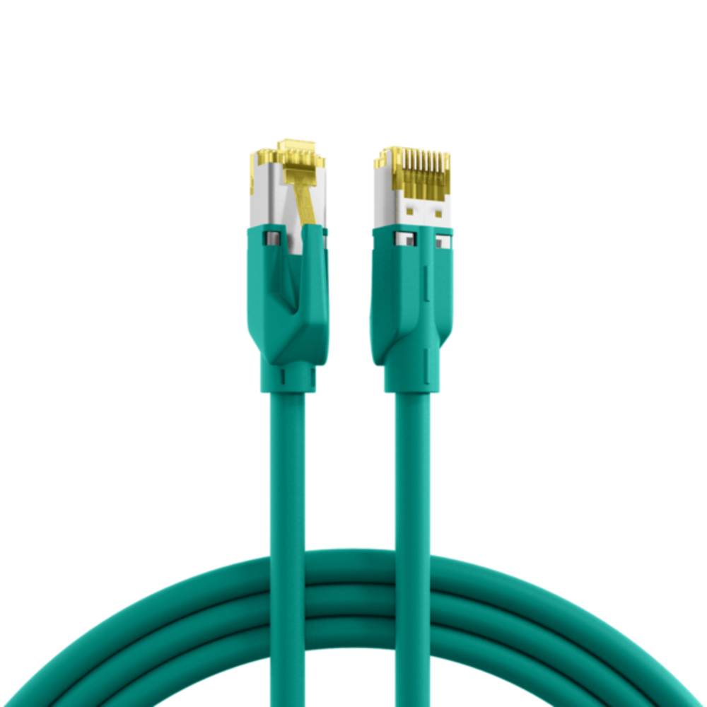 Patchkabel RJ45 Cat.6A S/FTP LSZH, Dätwyler 7702 TM31 grün 2m - 1 VPE = 5 Stï¿½ck