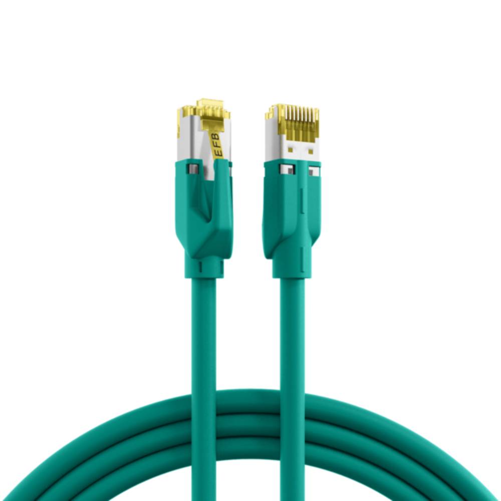 Patchkabel RJ45 Cat.6A S/FTP LSZH, Draka UC900 TM31 grün 1,5m - 1 VPE = 5 Stï¿½ck