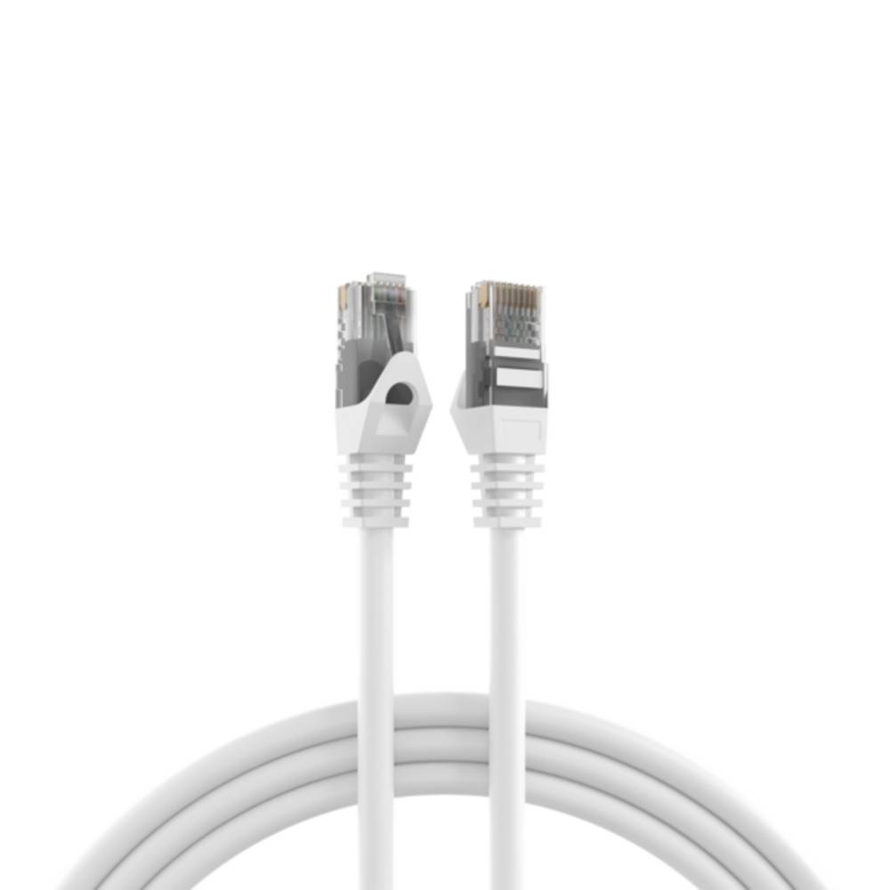Patchkabel RJ45 Cat.5e U/UTP LSZH, CCA AWG24/7 weiß 7,5m - 1 VPE = 5 Stï¿½ck Kupferverkabelung