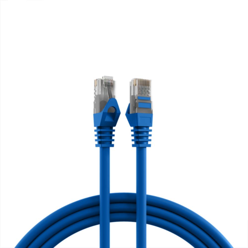 Patchkabel RJ45 Cat.5e U/UTP LSZH, CCA AWG24/7 blau 0,5m - 1 VPE = 10 Stï¿½ck Kupferverkabelung