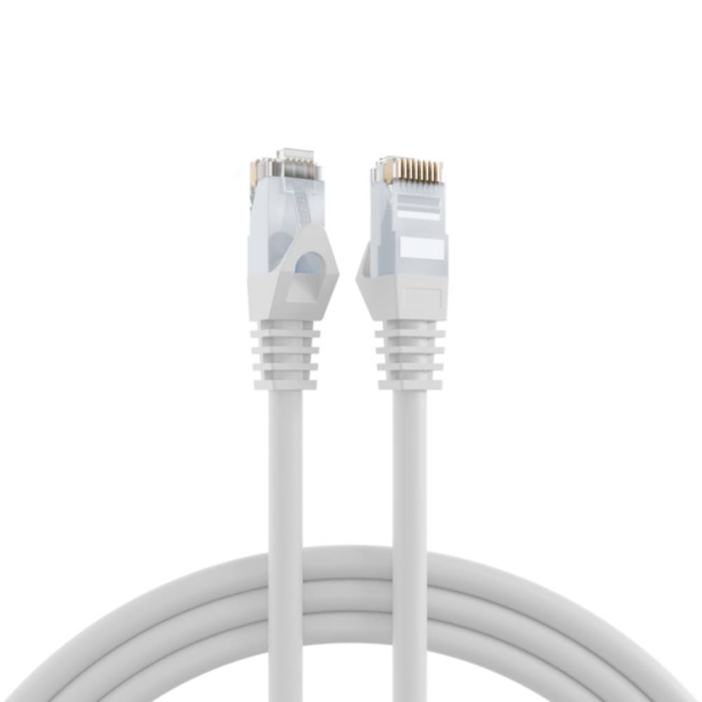 Patchkabel RJ45 Cat.6 U/UTP LSZH, CCA weiß 20m - 1 VPE = 5 Stï¿½ck Kupferverkabelung