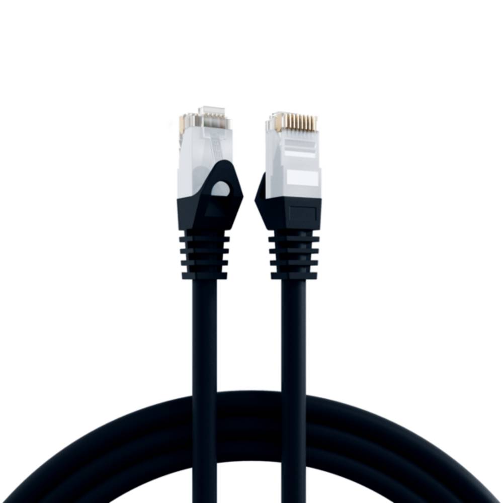 Patchkabel RJ45 Cat.6 U/UTP LSZH, CCA schwarz 5m - 1 VPE = 10 Stï¿½ck Kupferverkabelung